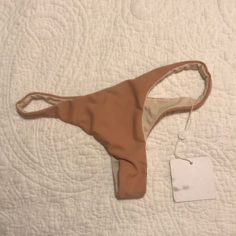 Acacia Swimwear Tan Bottoms Cheeky
